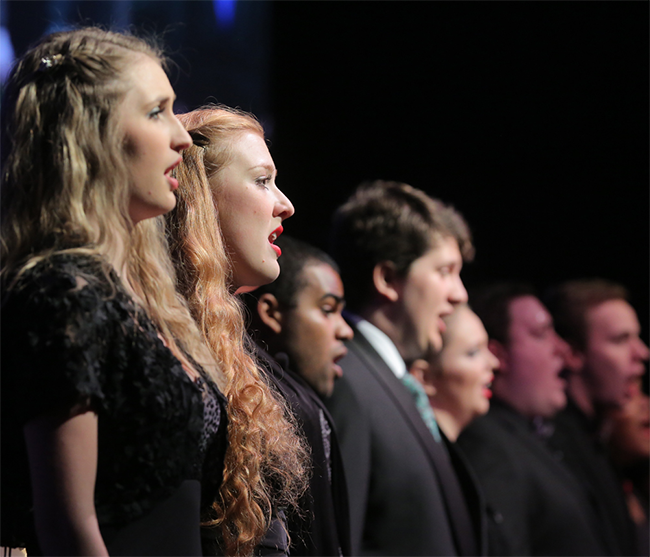 UToledo choral students performing