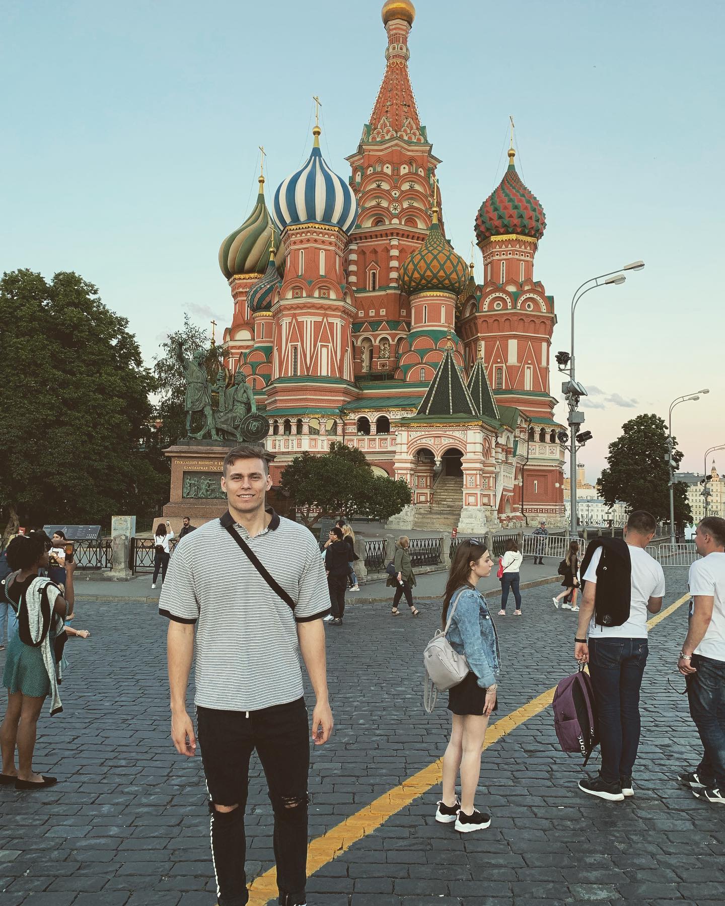 Photo of UToledo Theatre student Bailey Flint in Moscow for a study abroad experience with the Moscow Art Theatre.