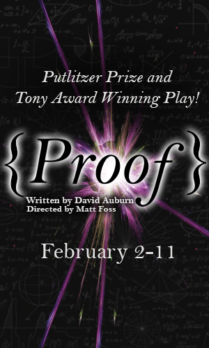 Graphic image of production poster for Proof