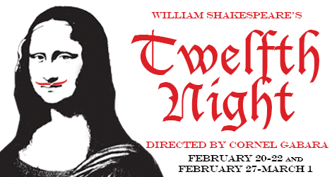 UT presents Shakespeare's play Twelfth Night February 20-22, and February 27-March 1, 2015