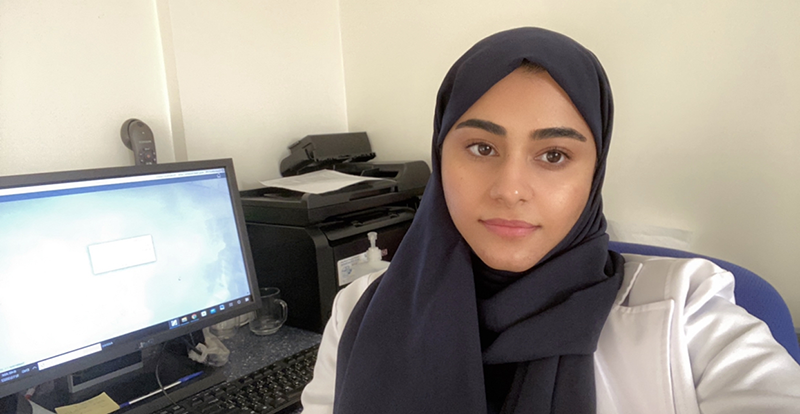 Zainab Al Musalim, an alumna of the UToledo Women's and Gender Studies program, and speech and language pathology program