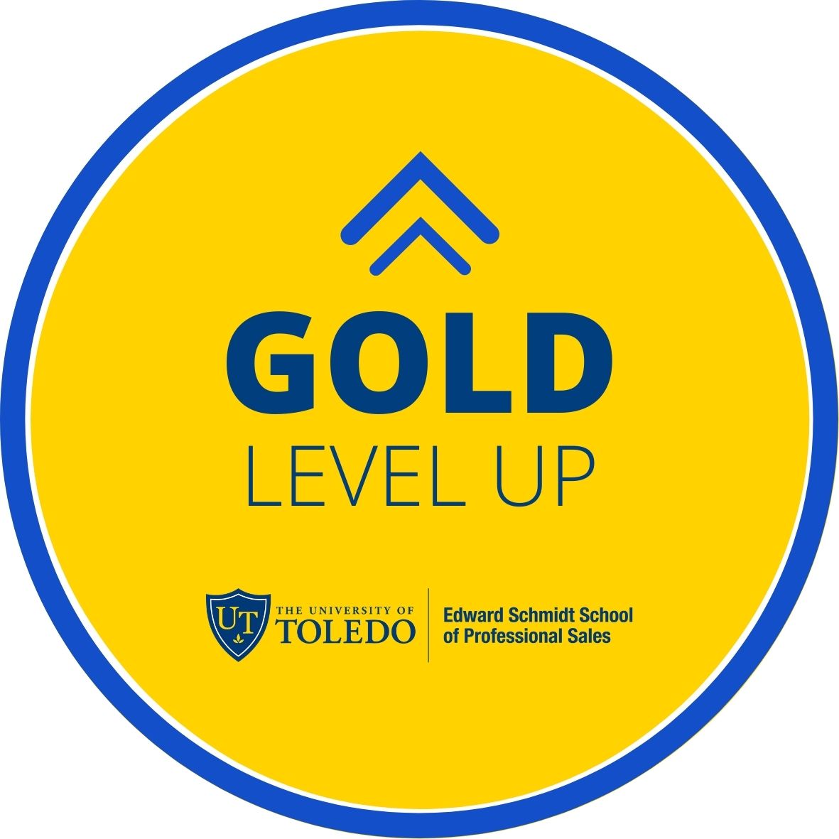 level up gold badge