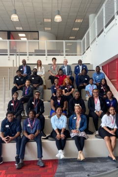 The Young Executive Scholars at the Owens Corning World Headquarters.