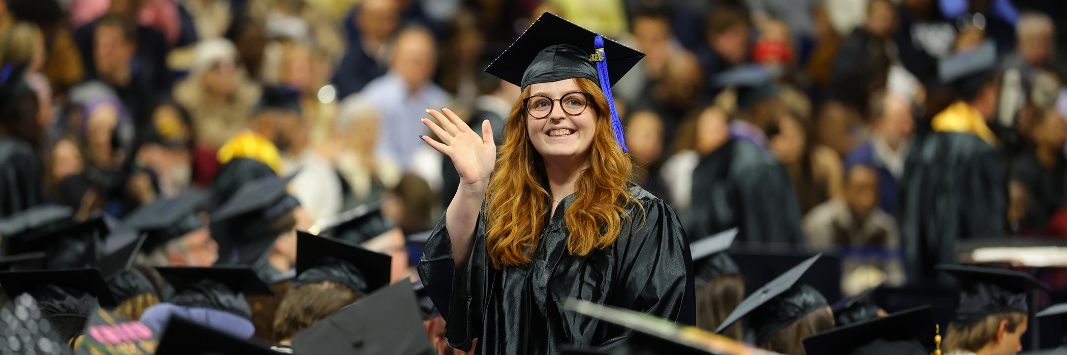 A Female College of Business student at the University of Toledo Spring 2026 Commencement