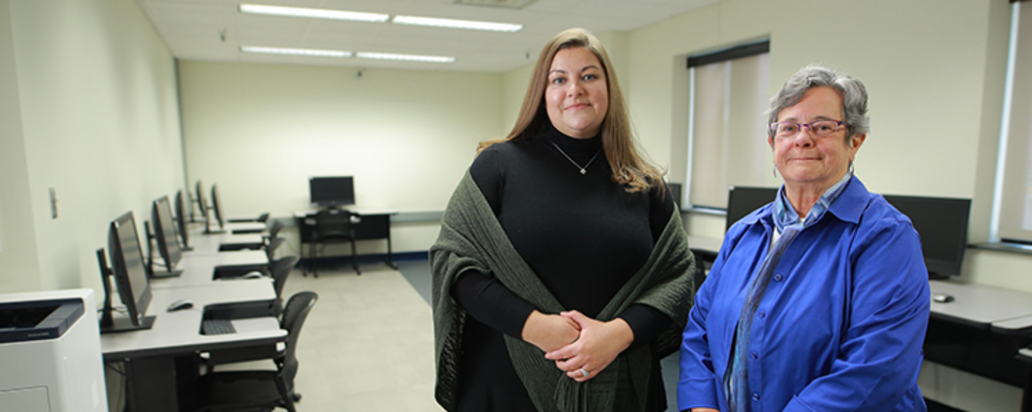 A new study by Dr. Jenell Wittmer, left, associate professor of management, and Dr. Margaret Hopkins, professor of management, highlights the need for organizations to invest in emotional intelligence development for their leadership teams.