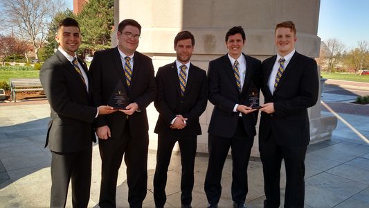 Pictured left to right: Tyler Hooven, Joshua Light, Phil Mick, Zachary Zavela, and Bradley Spelman