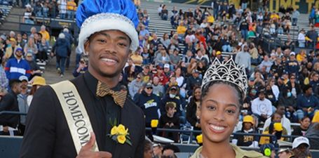 On Saturday, The University of Toledo celebrated the crowning of the 2022 Homecoming King and Queen during halftime — Keith Nelson Jr. and Kennedy Copeland, both representing the National Pan-Hellenic Council.