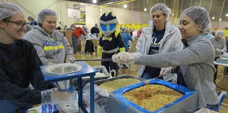 Volunteers and donations are needed for The University of Toledo’s annual hunger-relief, food-packing event Friday and Saturday, Feb. 10 and 11, in the Health Education Building on Main Campus.