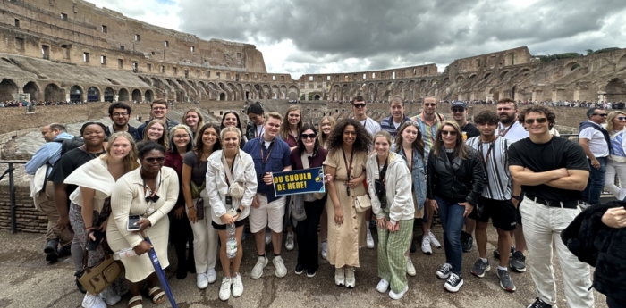 The 2023 College of Business study abroad trip in Italy.