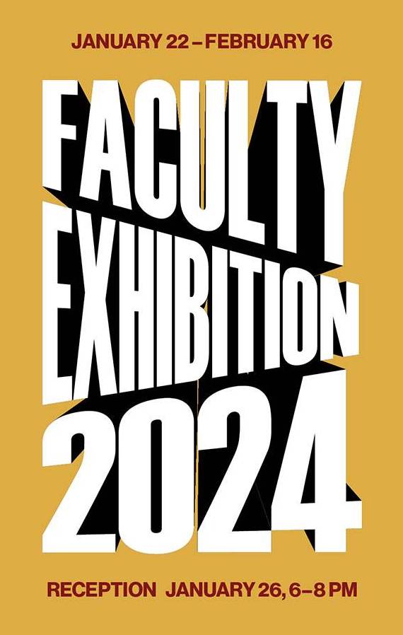 Graphic - UToledo Art Faculty Exhibition 2024