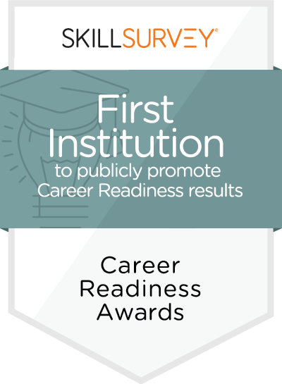First Institution to publicly promote Career Readiness Results Award  