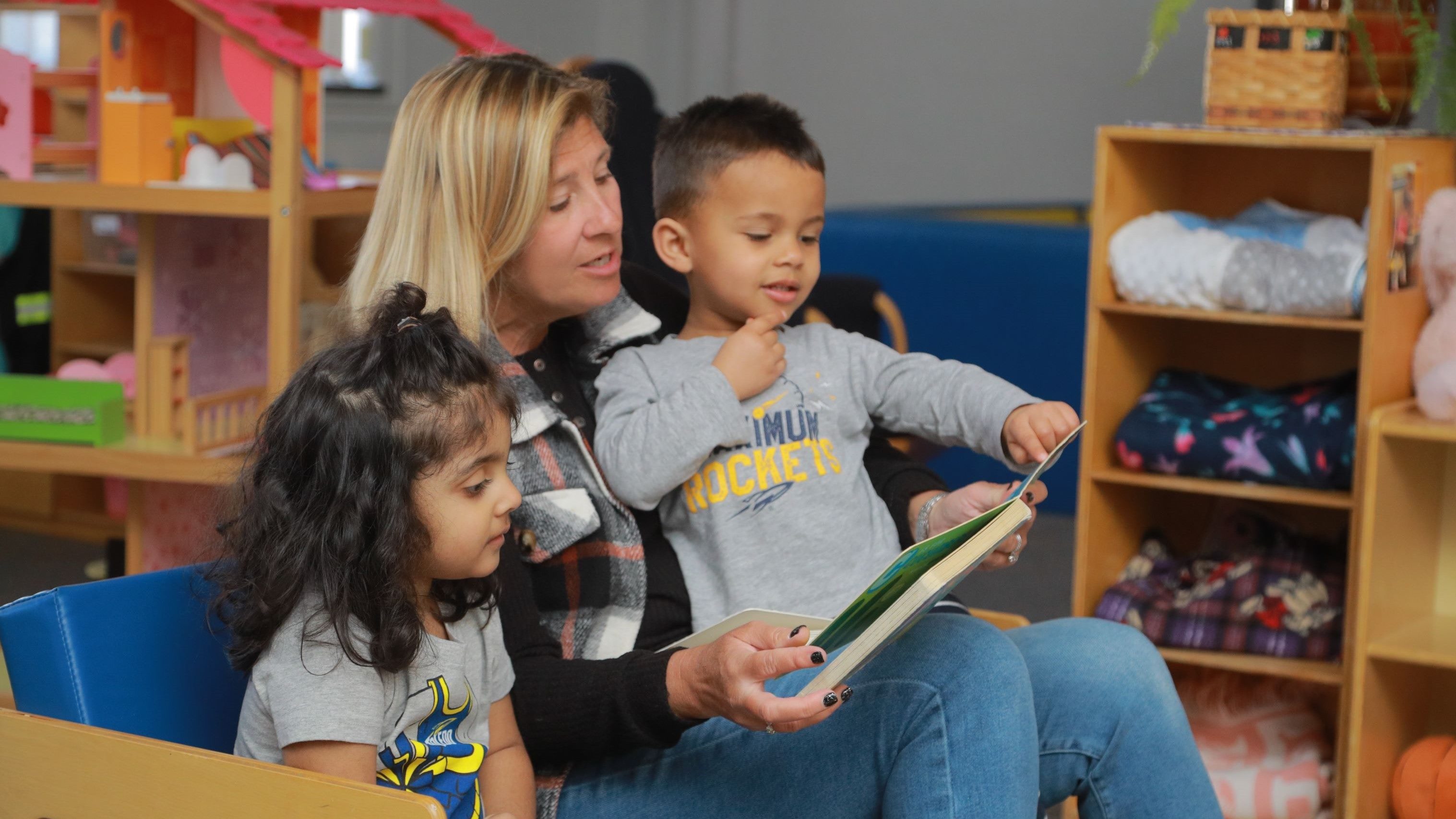 teacher with toddlers