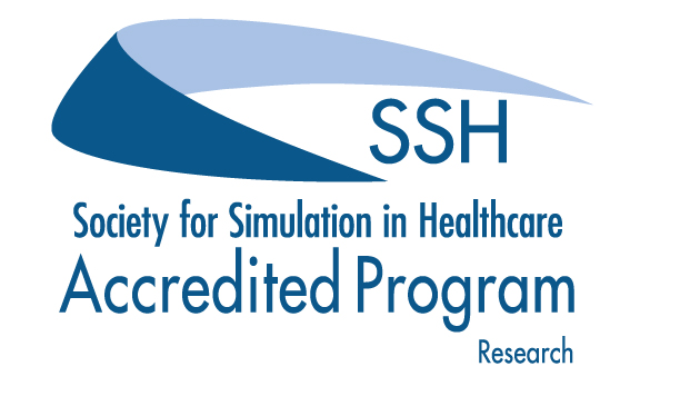 Logo for full accreditation in research from the Society for Simulation in Healthcare