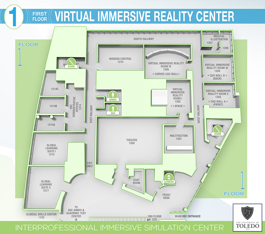 IISC Floor 1 Map: VIR, Admin & Theater