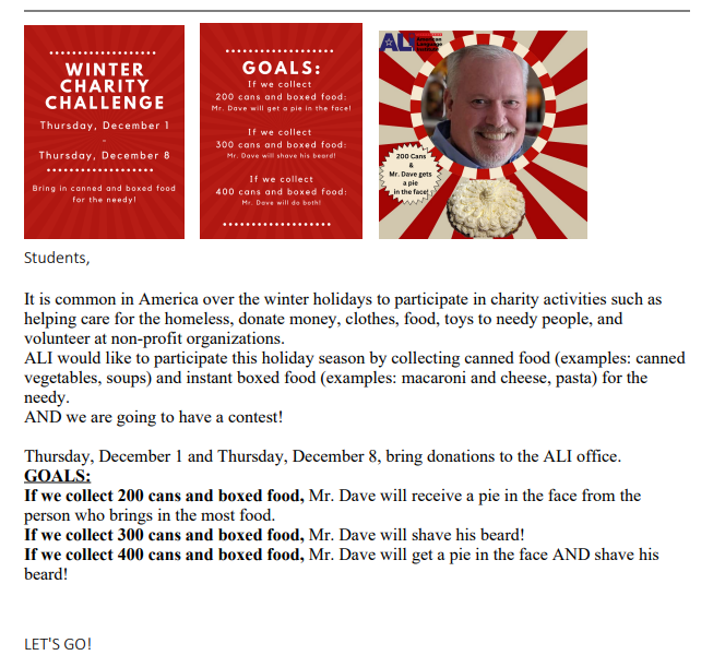 Winter Charity Challenge