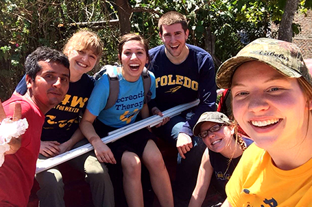 students sitting together