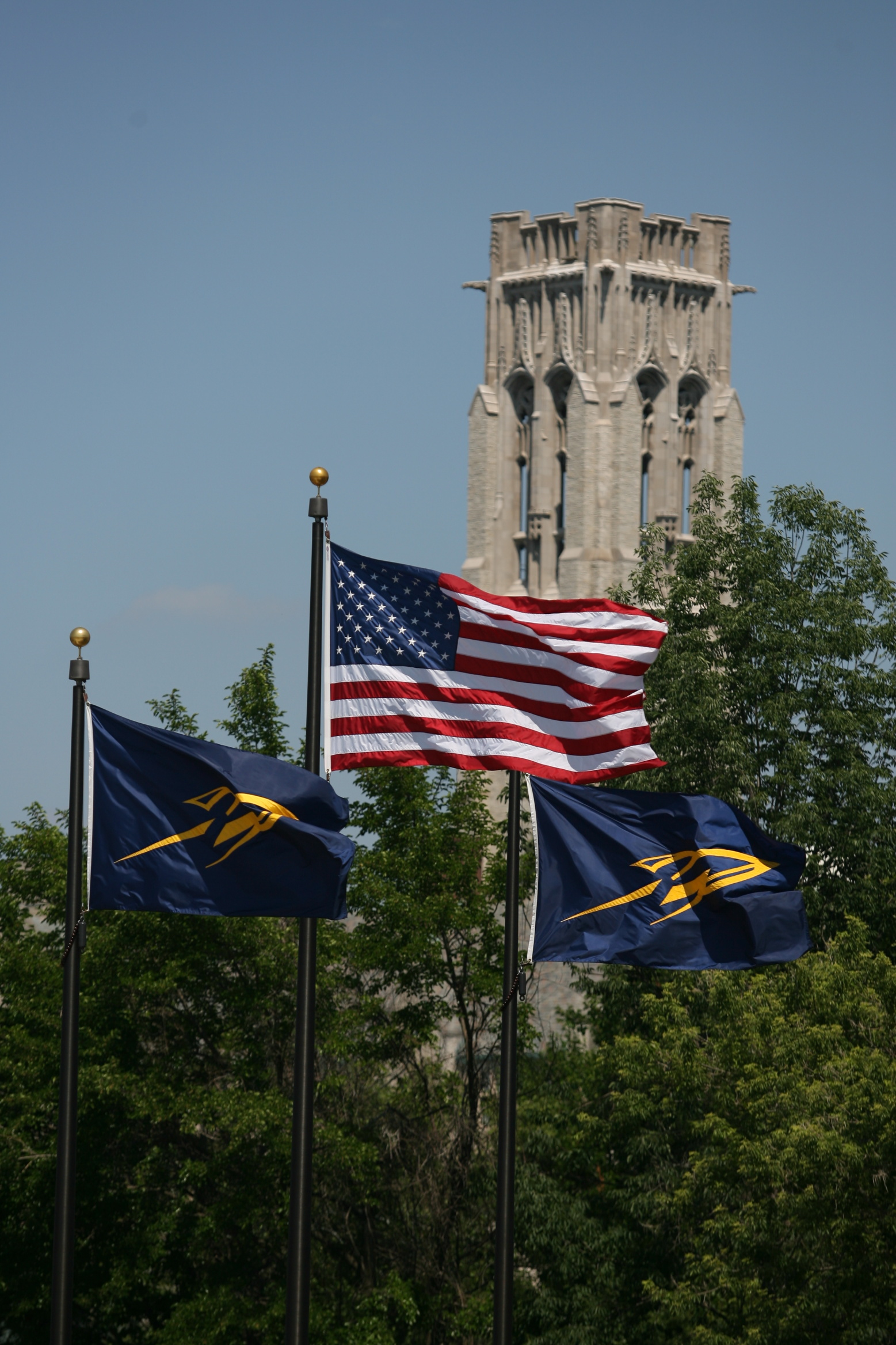 U.S. and UT Flags