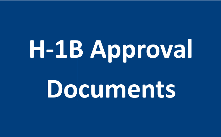 H-1B Approval Documents