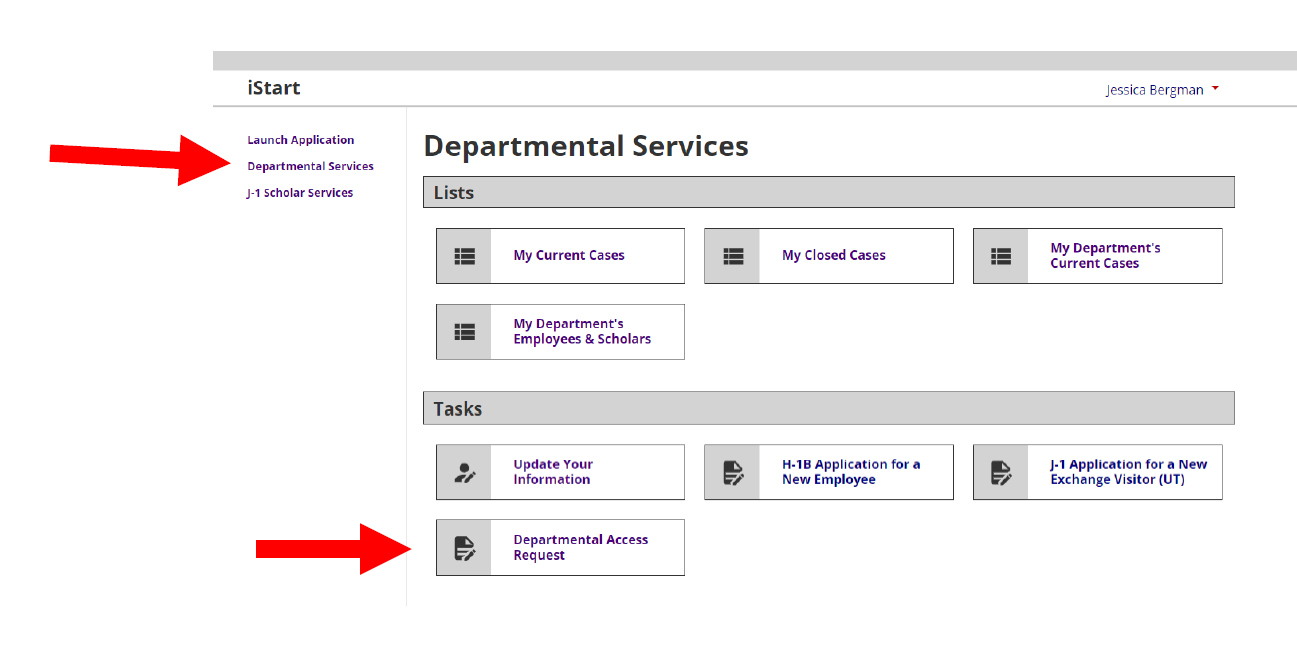 J-1 Departmental Access