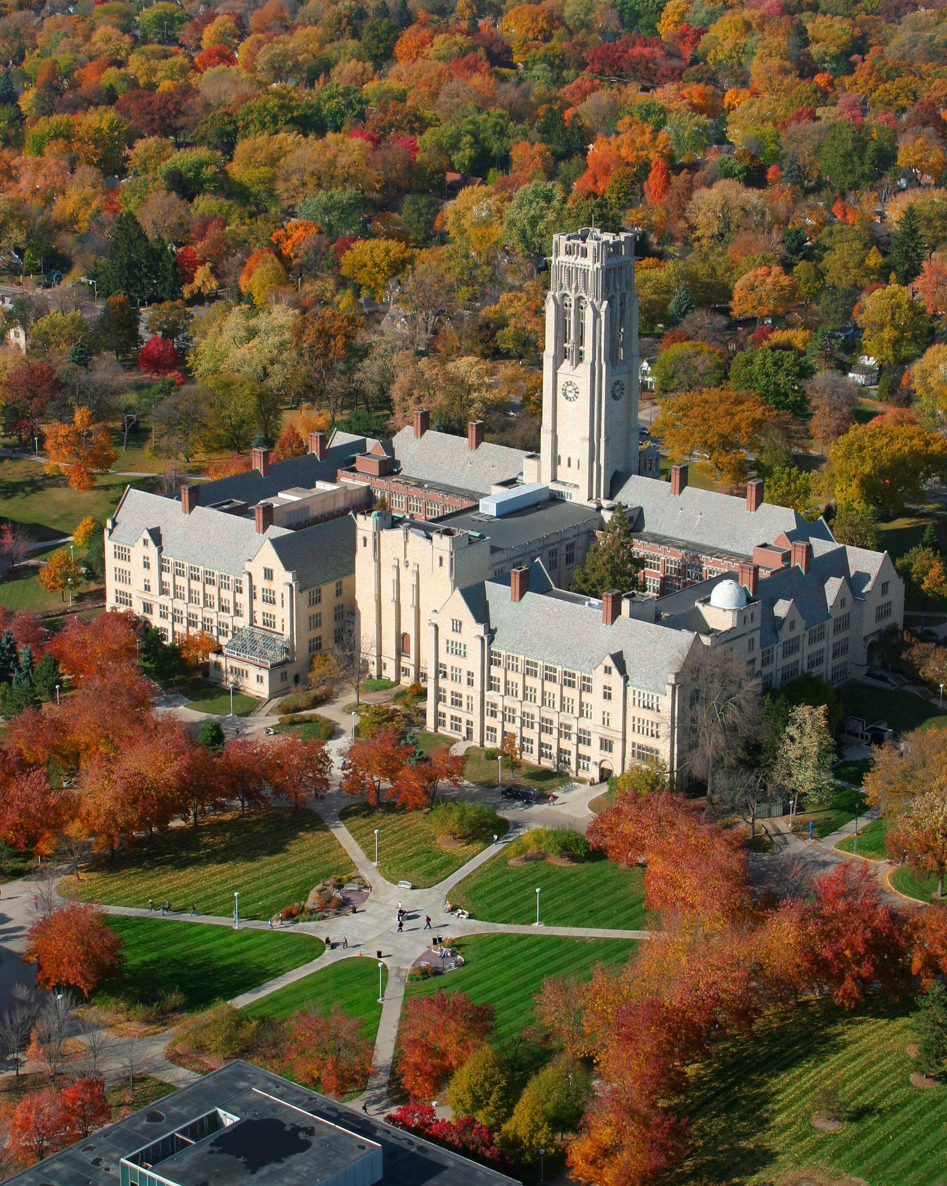 University Hall in the Fall