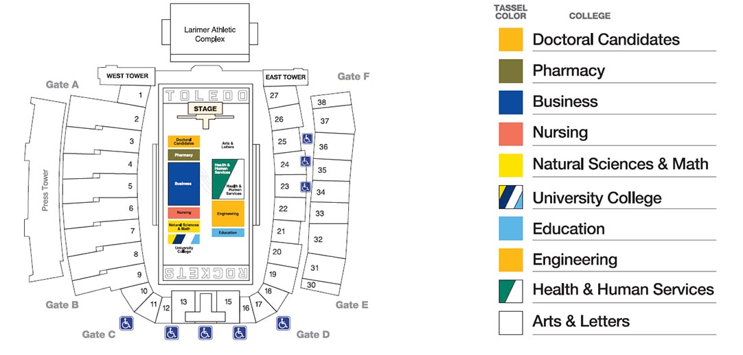 Toledo Rockets Glass Bowl Seating Chart