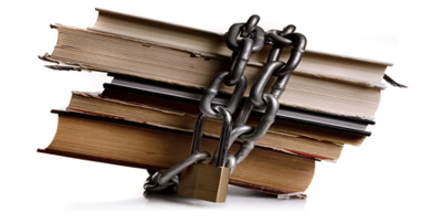 books in chains