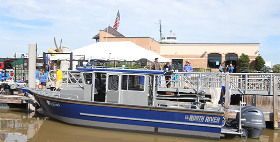 UT boat on Lake Erie