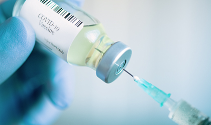 Vial of COVID-19 vaccine