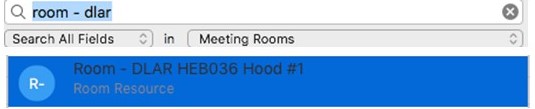 Image of Room-DLAR banners in MAC Outlook