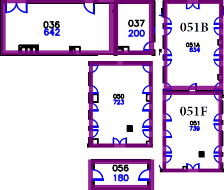 Image of the DLAR floorplan showing phase 4 of the RO Autowatering Installation