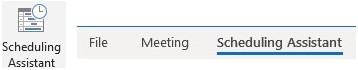 Image of the Windows Scheduling Assistant icon and banner location