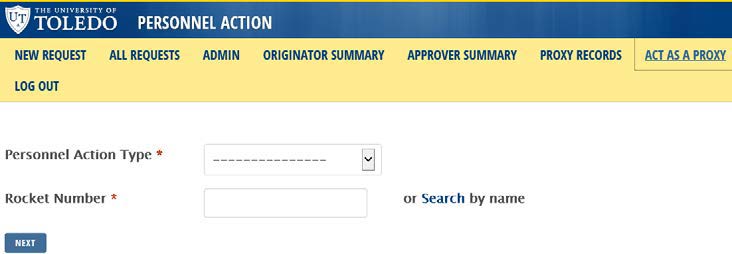 Originator Summary on Personal Action Screen