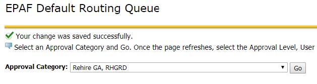 Save Success Confirm