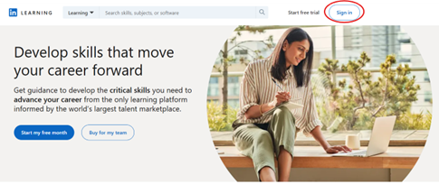 LinkedIn Learning Sign In LinkedIn Learning Sign In Page