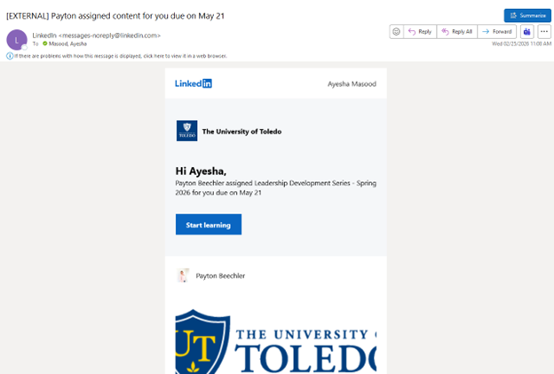 LinkedIn Learning Start Learning LinkedIn Learning Start Learning screenshot
