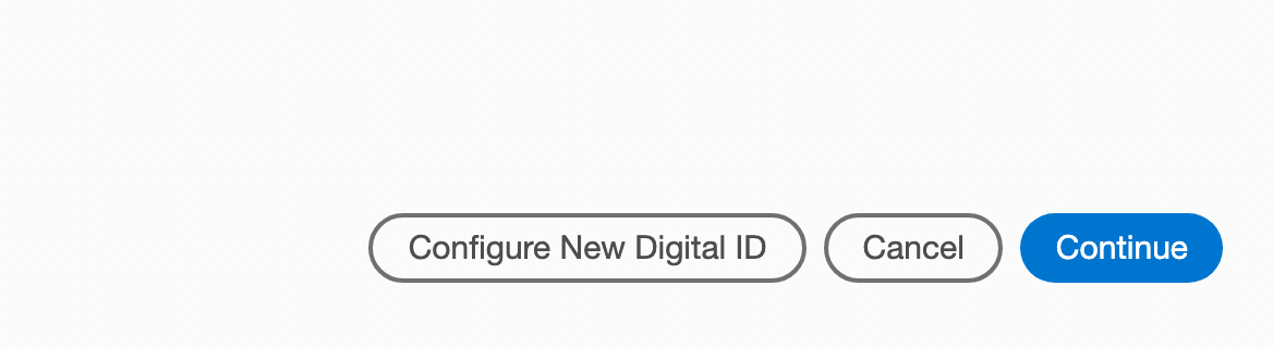 Configure new digital signature