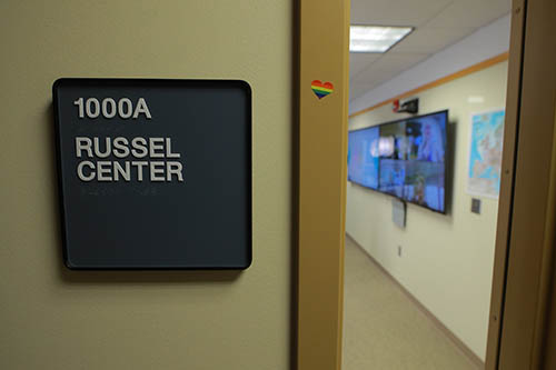 Russel Center sign