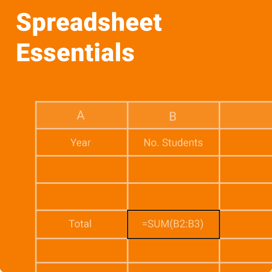 Spreadsheet Essentials zyBook cover with spreadsheet