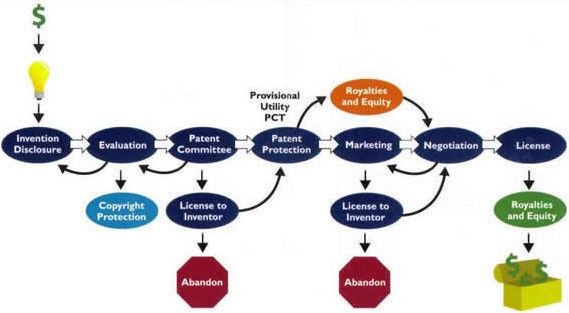 process of transferring discoveries