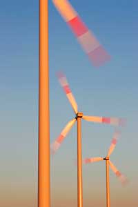 Image of wind turbines