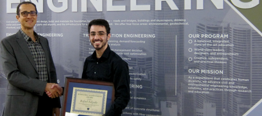 Rafael Won the Scholarly Achievement Award (December 2019)