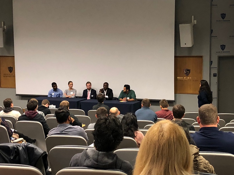 graduate student panel discussion at Open House