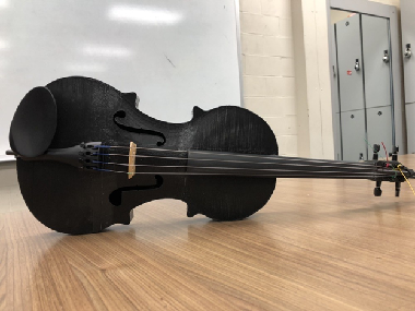 completed 3D Printed violin
