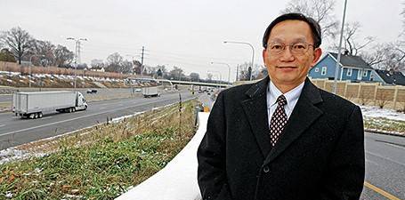 Eddie Chou highway structure project photo Eddie Chou by highway
