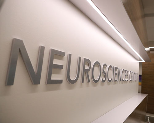 Photo of the inside of the Neuroscience Center