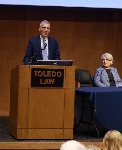 Kenneth Kilber presenting to a legal council