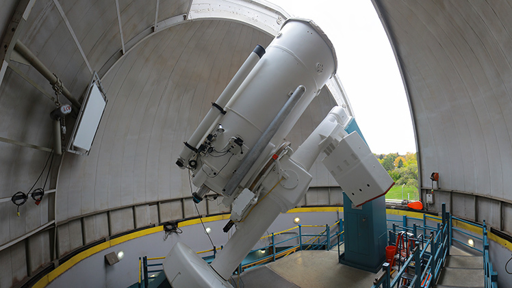 An inside view of UToledo’s Ritter Observatory