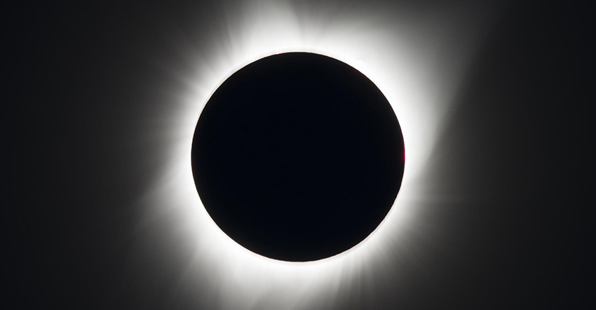 A total solar eclipse