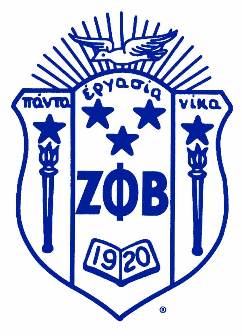 Zeta phi Beta Crest