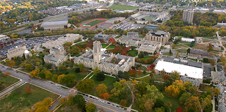Main campus aerial view